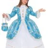 Dama Del Settecento Celeste -Party Costume Store 1685201