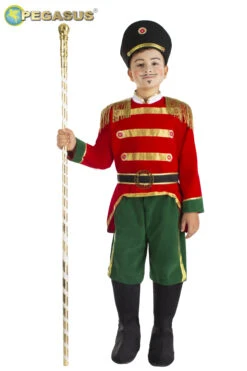 Soldatino Schiaccianoci Bambino In Velluto Natale