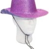 Cappello Glitter Texano Fuxia -Party Costume Store 6CAP 0026 A