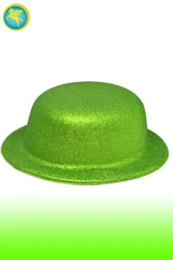 Cappello Glitter Bombetta Verde
