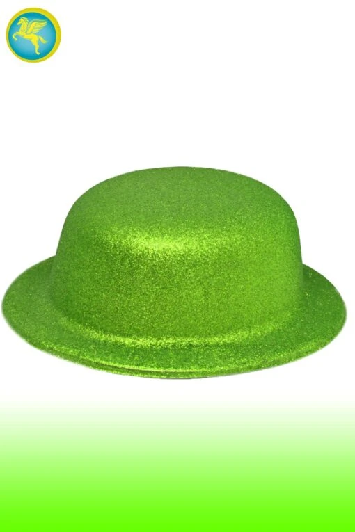 Cappello Glitter Bombetta Verde