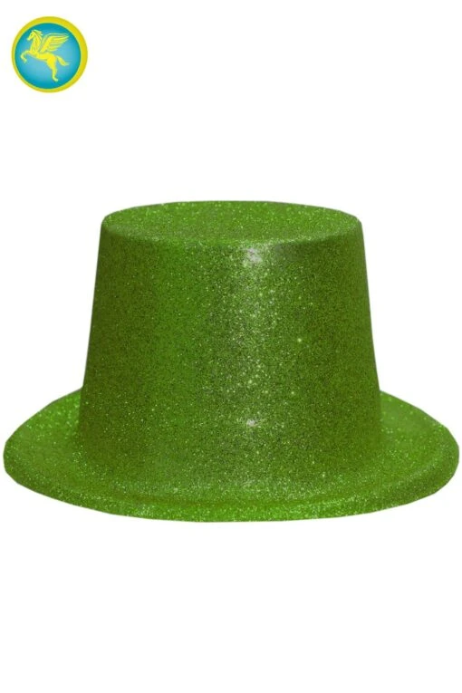 Cappello Cilindro Glitter Verde