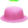 Cappello Bombetta Glitter Rosa
