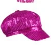 Berretto Disco Paillettes Fuxia