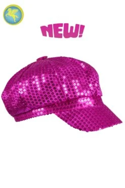 Berretto Disco Paillettes Fuxia