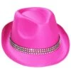 Cappello Pop Con Brillantini Fuxia -Party Costume Store 6CAP 0110 C