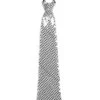 Cravatta Paillettes Argento Adulto -Party Costume Store 6CRA 0007 A201