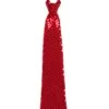 Cravatta Paillettes Rosso Adulto