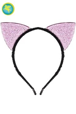 Cerchietto Frontino Gattina Lusso Rosa