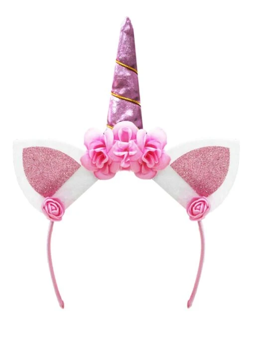 Cerchietto Frontino Unicorno Rosa