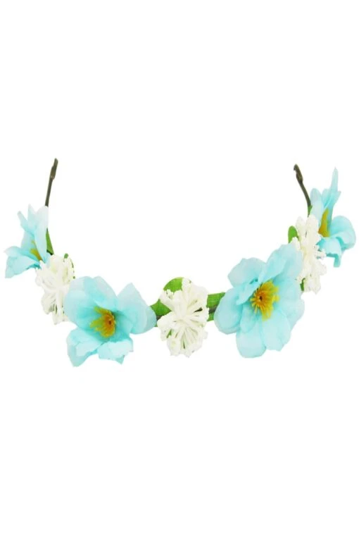 Ghirlanda Di Fiore Azzurro Per Damigella