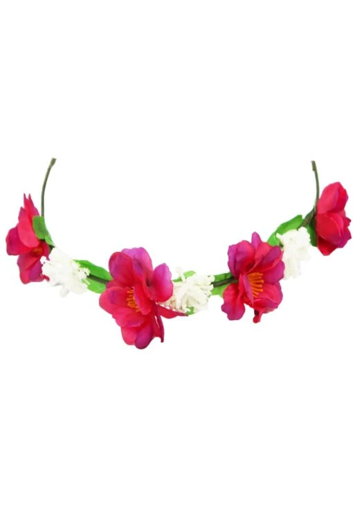 Ghirlanda Di Fiore Fuxia Per Damigella