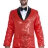 Giacca Paillettes Rosso -Party Costume Store 6GIA 0001 B 1201