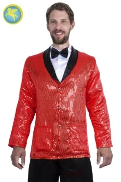 Giacca Paillettes Rosso