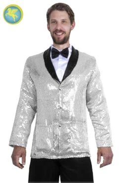 Giacca Paillettes Argento
