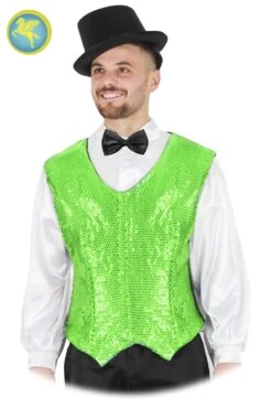 Gillet Paillettes Verde