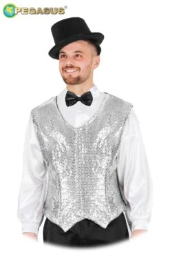 Gillet Paillettes Argento