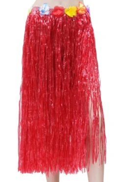 Gonna Hawaiana 80 Cm Rossa
