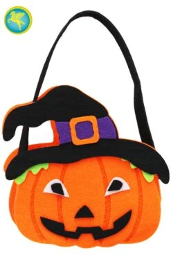 Borsetta Di Halloween Zucchetta Con Cappello