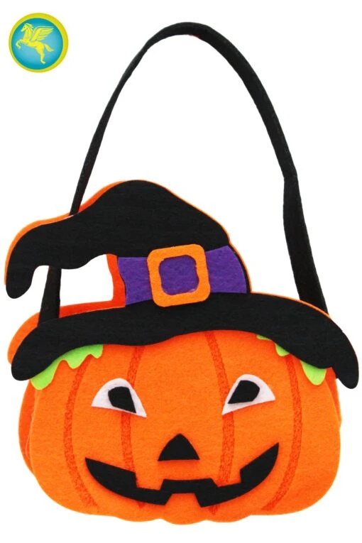 Borsetta Di Halloween Zucchetta Con Cappello
