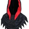 Cappuccio Halloween Demone Nero