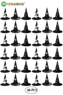 Cappello Halloween Strega Fantasia Cf 36 Pz. Assortiti