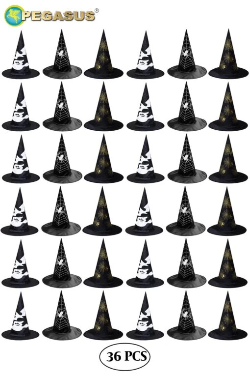 Cappello Halloween Strega Fantasia Cf 36 Pz. Assortiti - Image 5