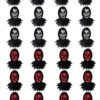 Cappucci Horror Di Halloween Con Maschera Paillettes 24 Pz. Assortiti
