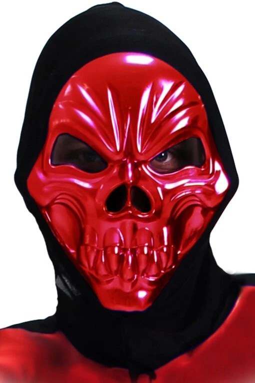 Maschera Scheletro Oro Di Halloween - Image 2