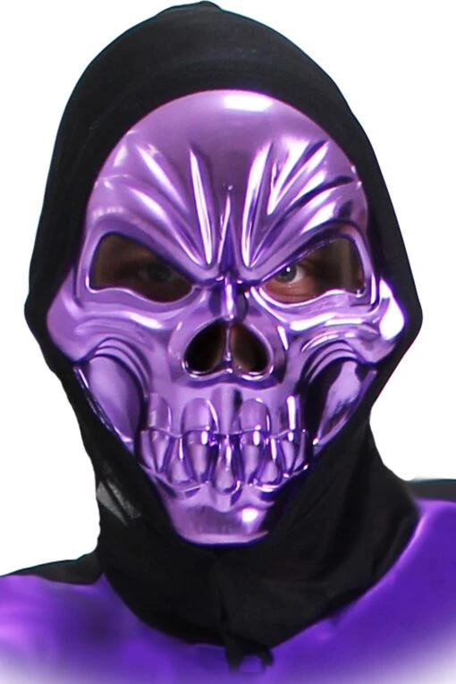 Maschera Scheletro Oro Di Halloween - Image 3