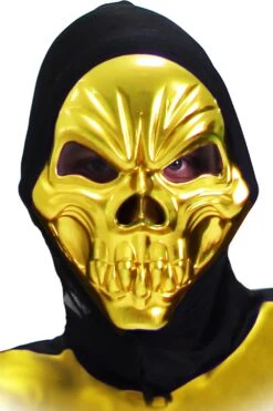 Maschera Scheletro Oro Di Halloween