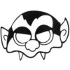 Mascherina In Tessuto Dracula -Party Costume Store 6MAS 0012 B