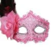 Maschera Con Fiore Rosa -Party Costume Store 6MAS 0116 B