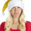 Cappello Natale Lusso Paillettes Oro -Party Costume Store 6N CAP0014 C202