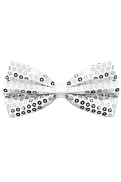 Papillon Paillettes Argento