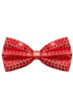 Papillon Paillettes Rosso