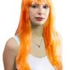 Parrucca Valentina Lunga Arancione -Party Costume Store 6PAR 0038 A201