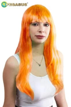 Parrucca Valentina Lunga Arancione