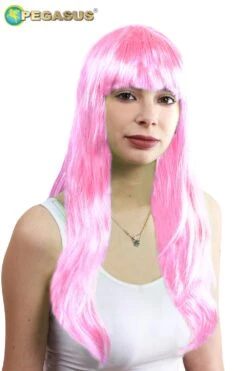 Parrucca Valentina Lunga Rosa