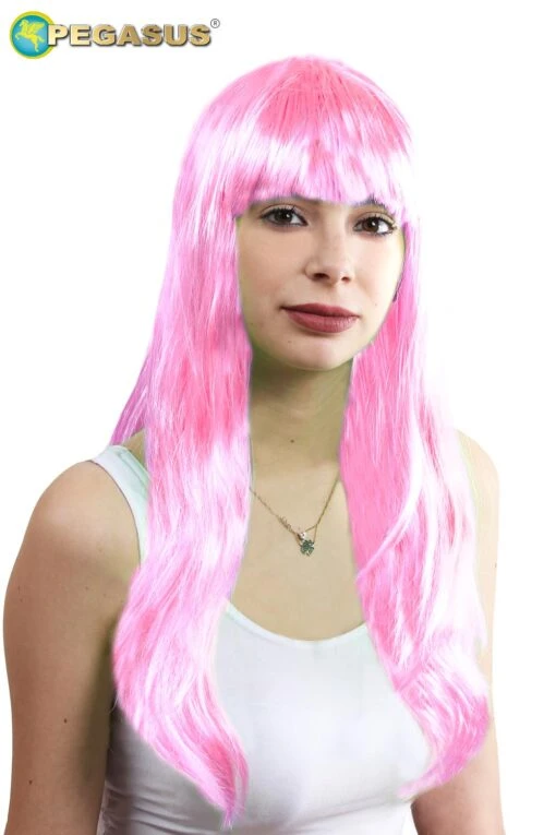 Parrucca Valentina Lunga Rosa