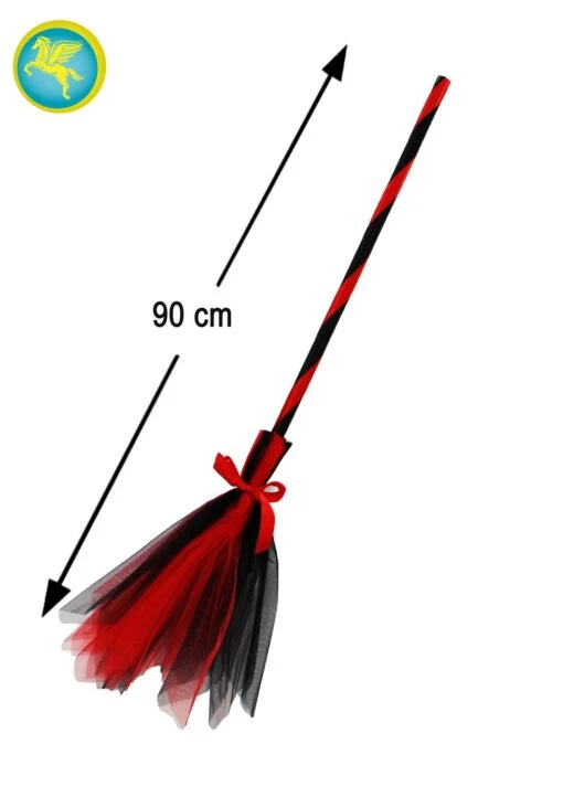 Scopa Di Tulle Bicolore Rosso/nero - Image 2