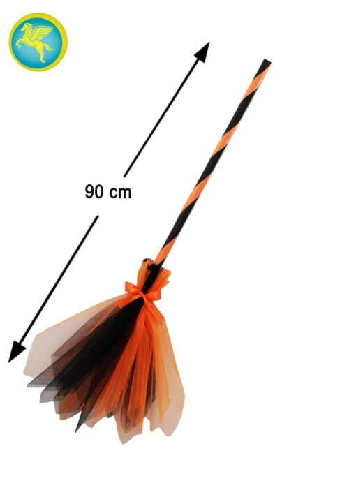 Scopa Di Tulle Bicolore Arancione/nero - Image 2