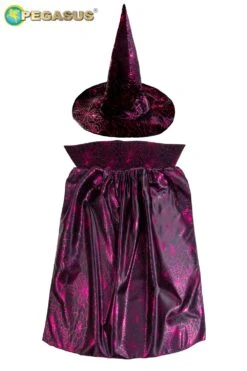 Cappello+mantello Strega Fuxia