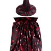 Cappello+mantello Strega Rossa -Party Costume Store 6SET 0028 2