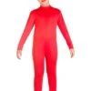 Tuta Tinta Unita Rossa Bambina -Party Costume Store 6TUT 0011 2 B201