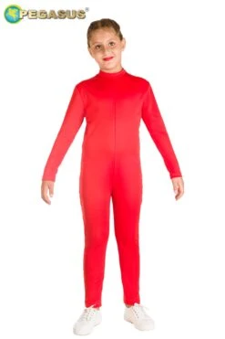 Tuta Tinta Unita Rossa Bambina