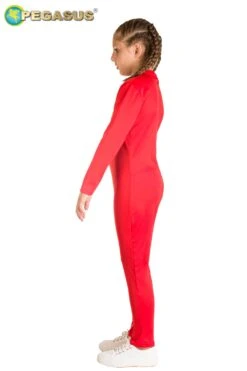 Tuta Tinta Unita Rossa Bambina -Party Costume Store 6TUT 0011 2 B202