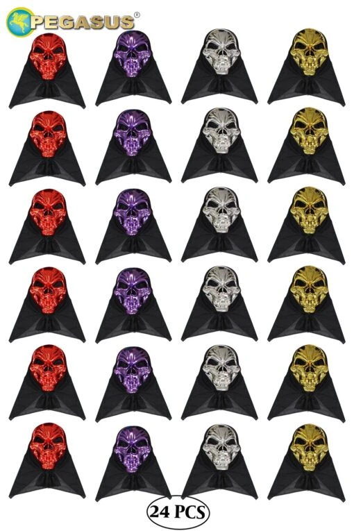 Maschera Scheletro Oro Di Halloween - Image 6