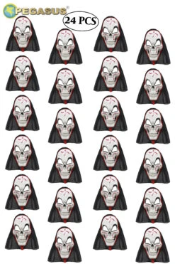 Maschera Morte Con Cappuccio Di Halloween Cf 24 Pz