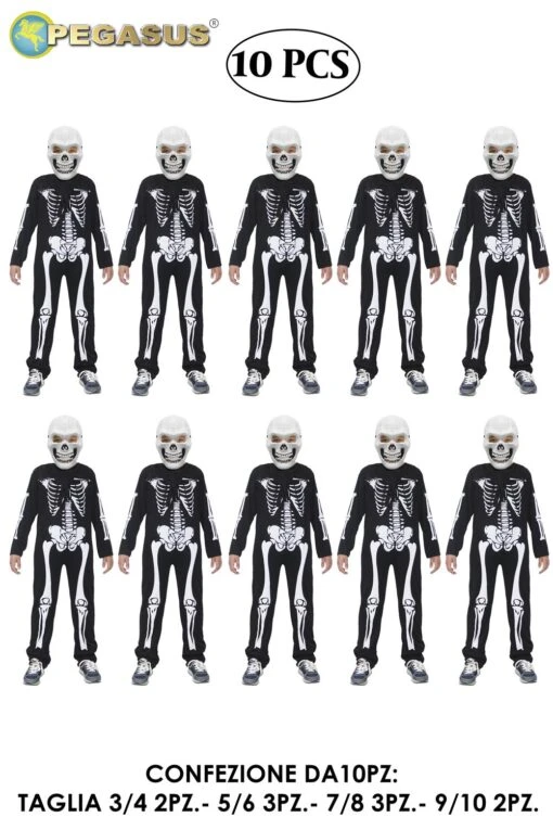 Scheletro Bambino Di Halloween (cf 10 Pz)